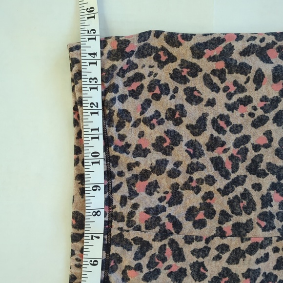 Cuddl Duds Climate Right Animal Print Leggings MEDIUM Pink Leopard - Picture 9 of 11